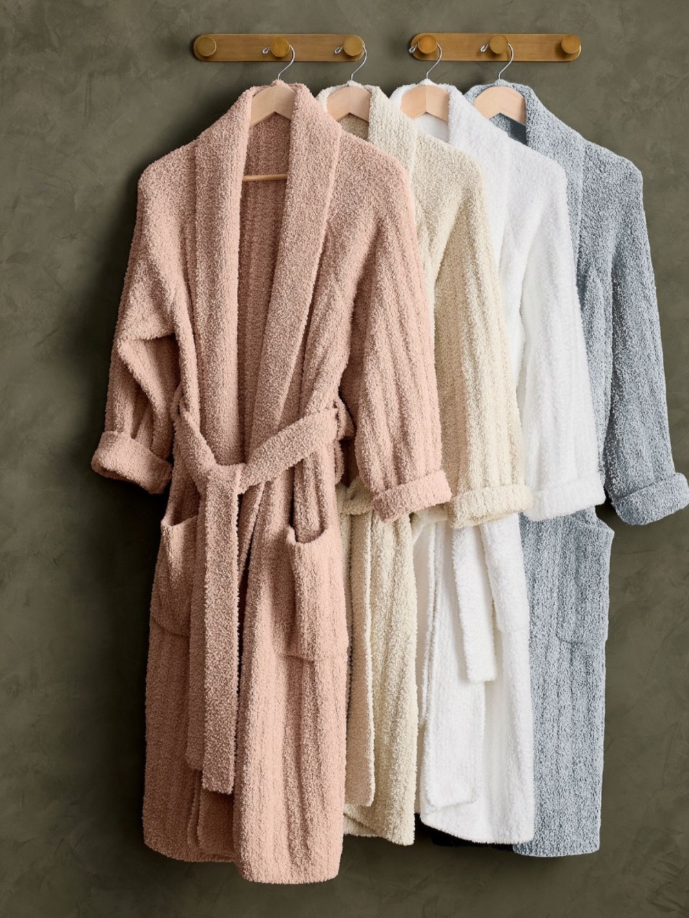 The pottery barn cozy ribbed robe